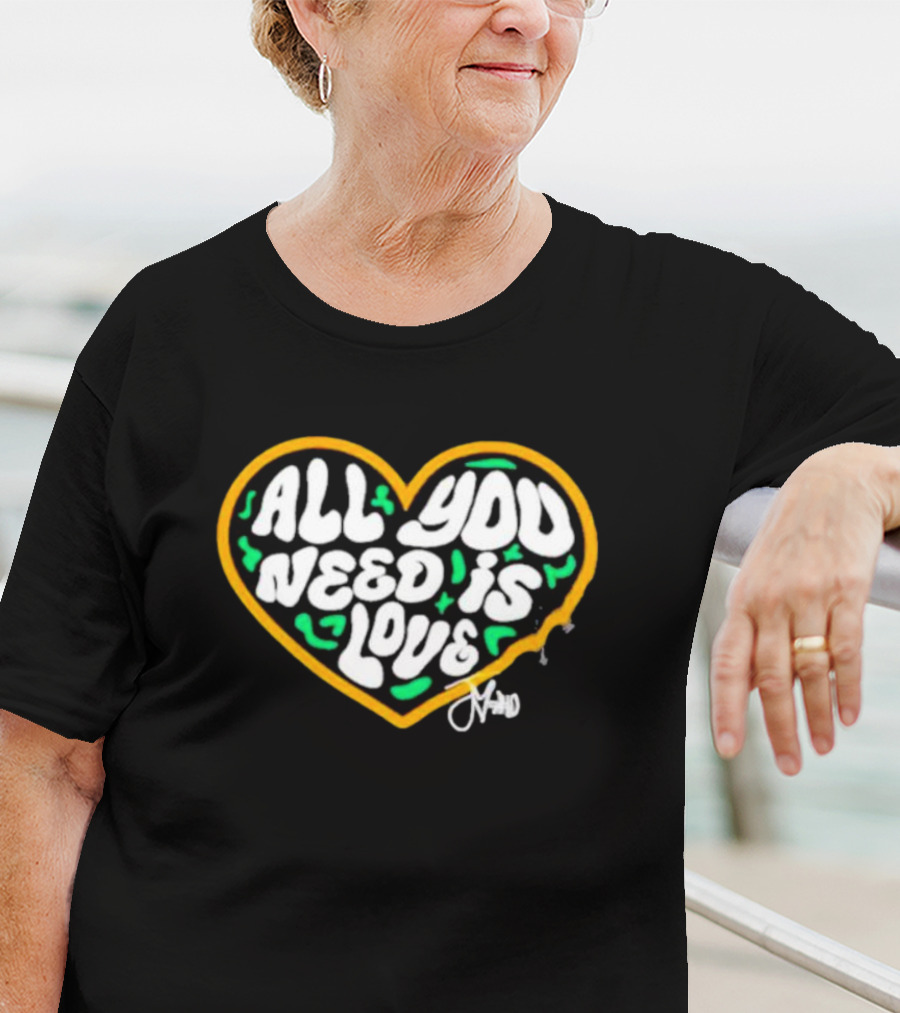Packer All You Need Is Love Heart T-Shirt