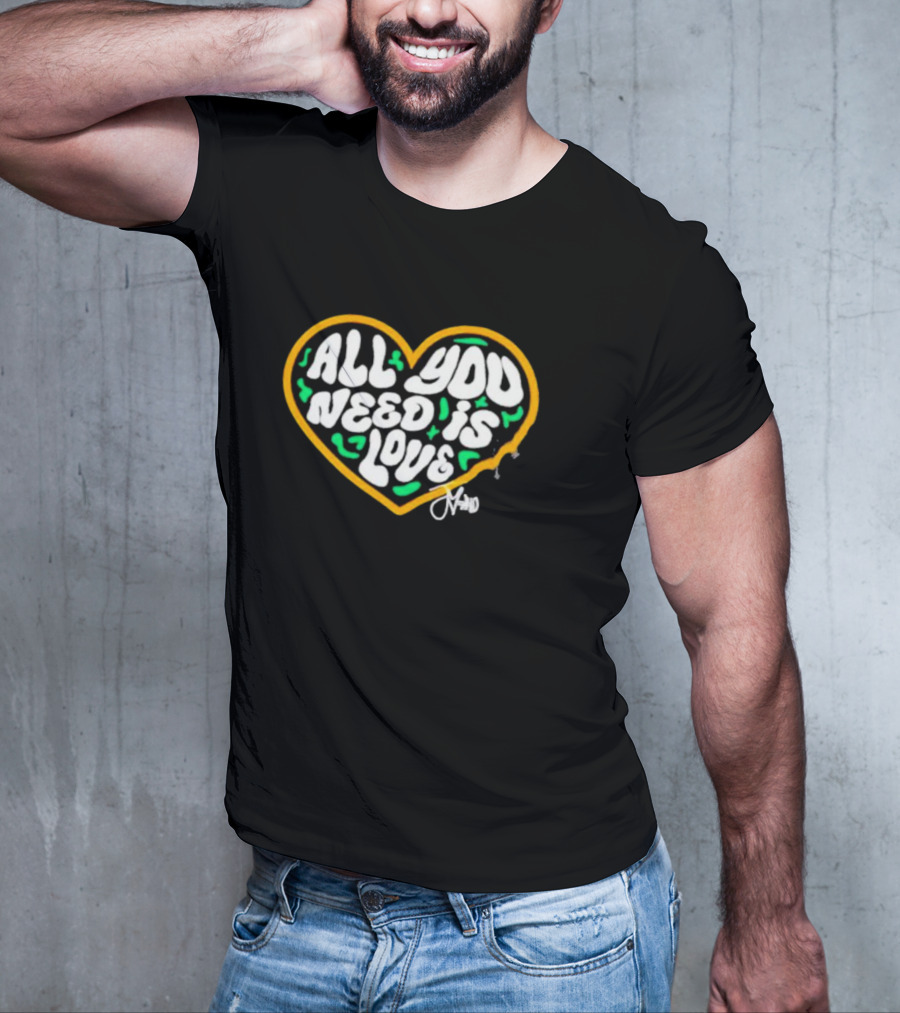 Packer All You Need Is Love Heart T-Shirt