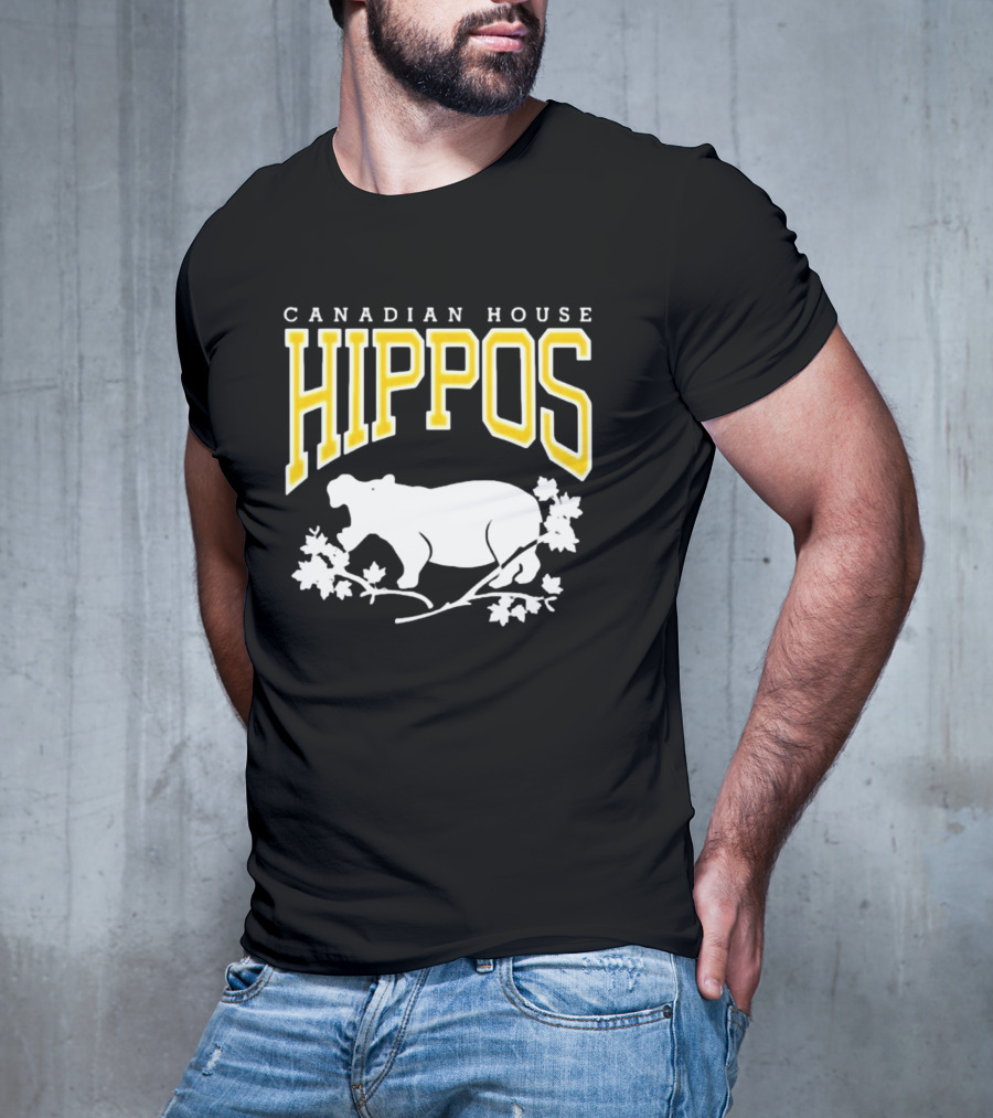 Canadian House Hippos Maple Leaf T-Shirt