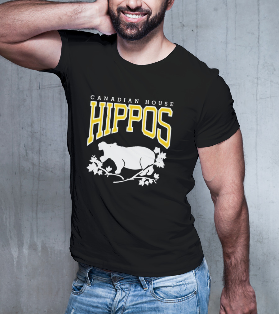 Canadian House Hippos Maple Leaf T-Shirt