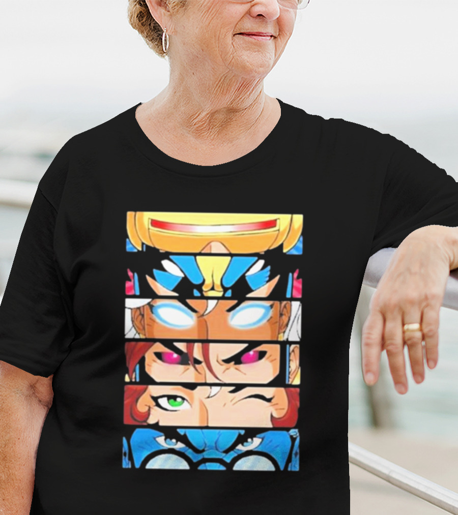 Jax Briggs X-Men97 Cyclops Wolverine Storm Jean Grey Beast Eyes T-Shirt