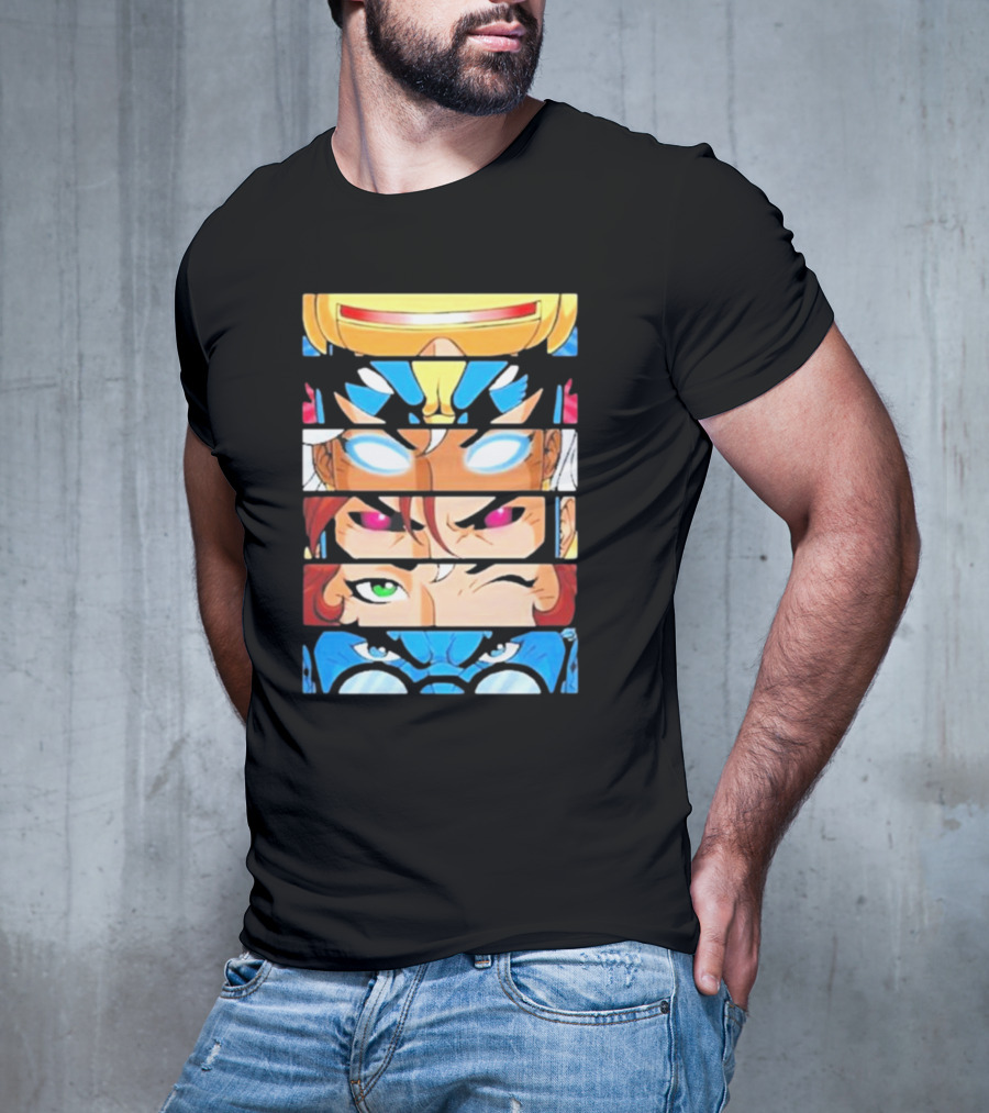Jax Briggs X-Men97 Cyclops Wolverine Storm Jean Grey Beast Eyes T-Shirt