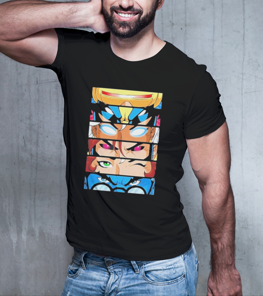 Jax Briggs X-Men97 Cyclops Wolverine Storm Jean Grey Beast Eyes T-Shirt