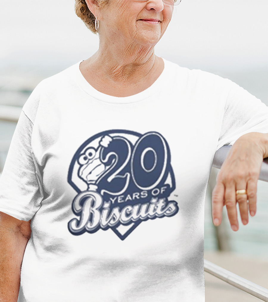 20 Years Of Biscuits Baseball Theme T-Shirt