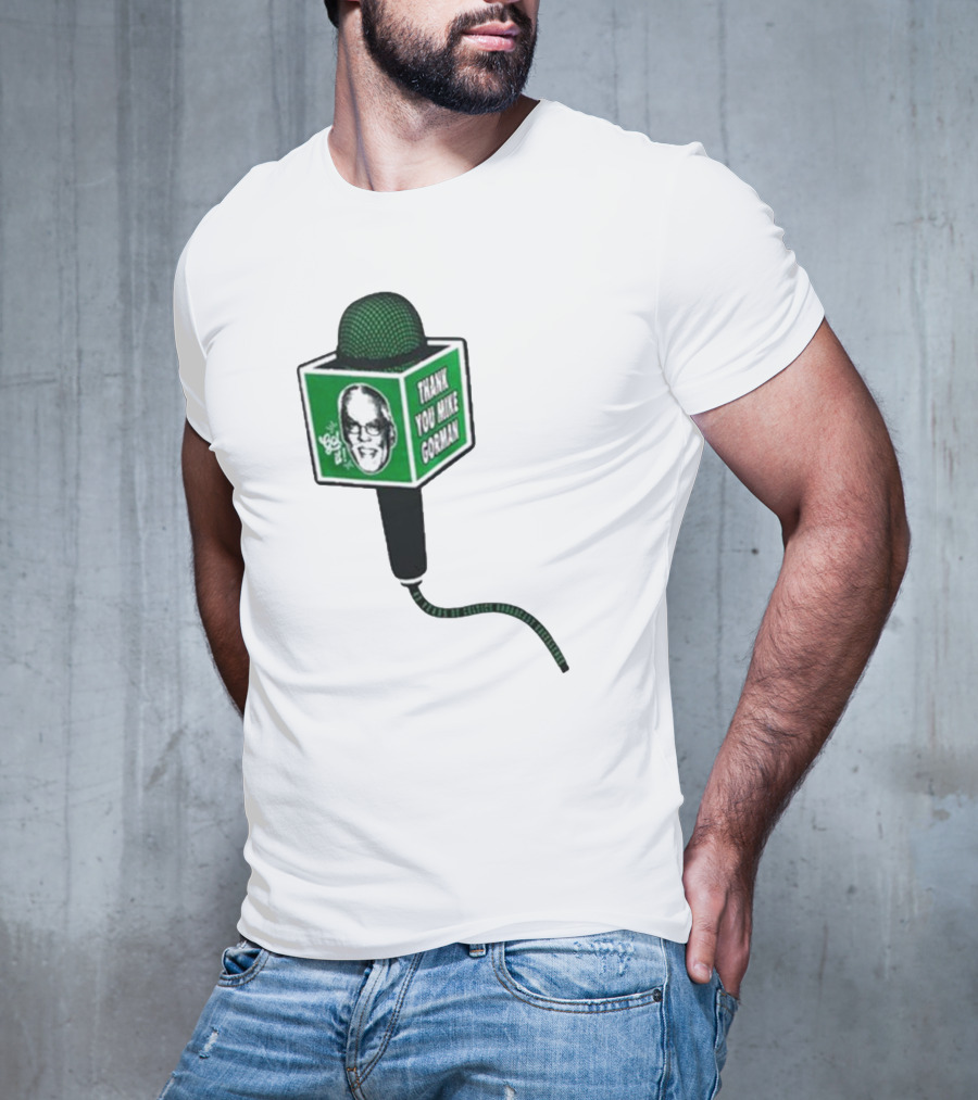 Celtics Thank You Mike Gorman Microphone T-Shirt