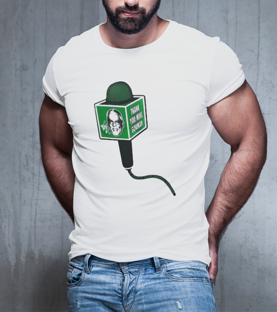 Celtics Thank You Mike Gorman Microphone T-Shirt