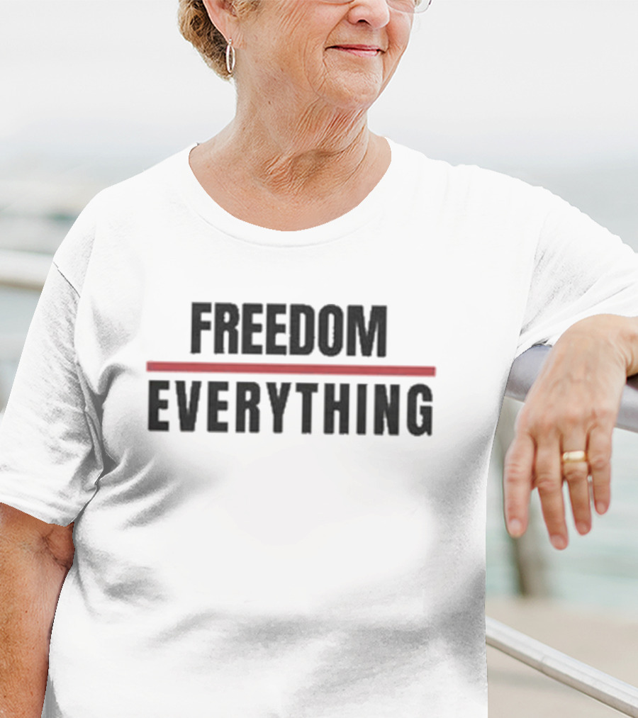 FREEDOM EVERYTHING Red Line Highlight T-Shirt