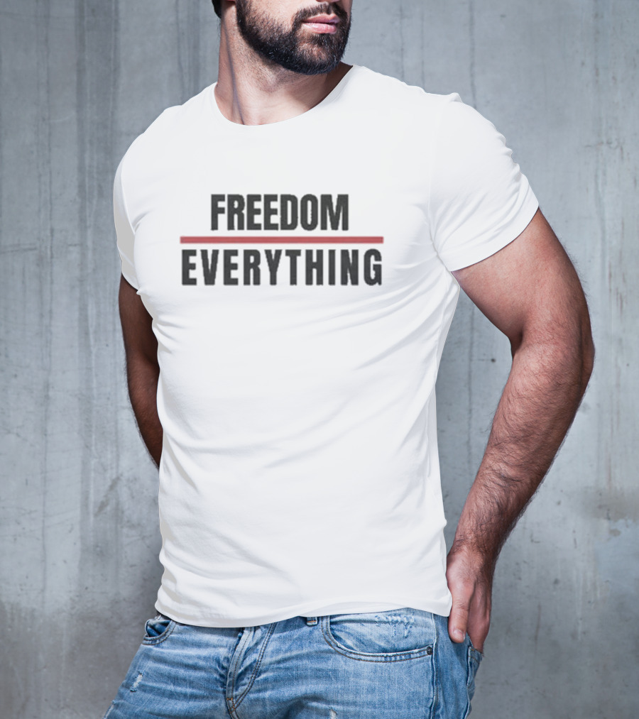 FREEDOM EVERYTHING Red Line Highlight T-Shirt