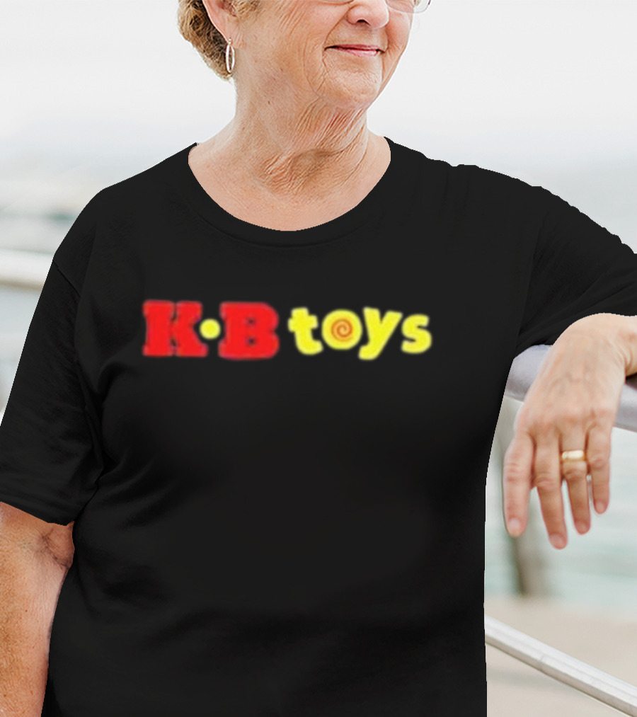 KB Toys Red Yellow Spiral T-Shirt