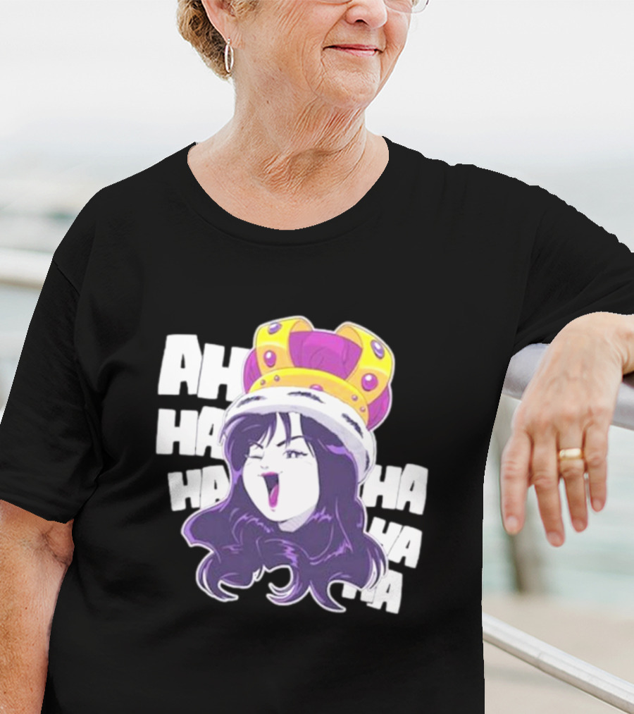 Ms Sakura Haha King Crown Laugh T-Shirt