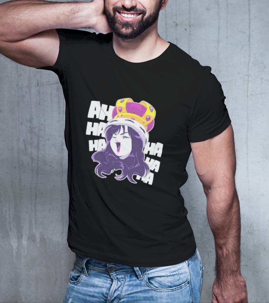 Ms Sakura Haha King Crown Laugh T-Shirt