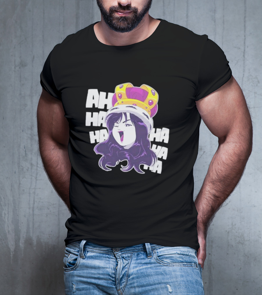 Ms Sakura Haha King Crown Laugh T-Shirt