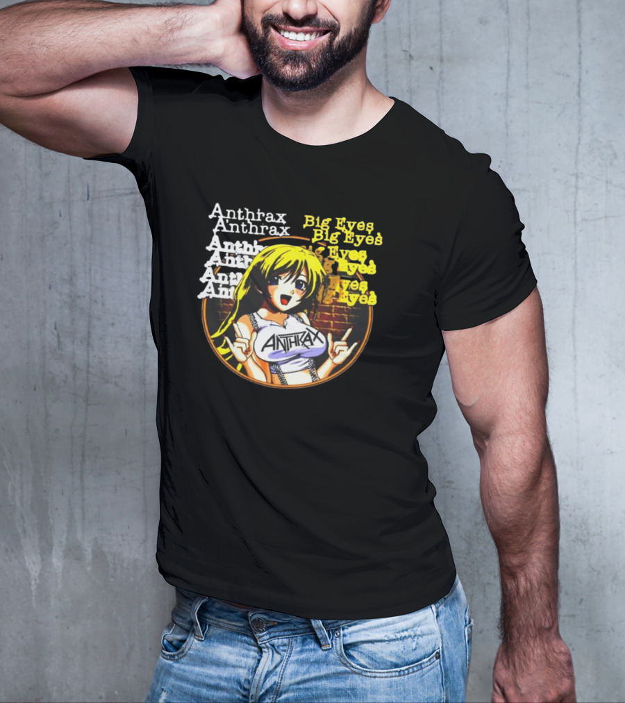 Anthrax Big Eyes Vintage Manga T-Shirt