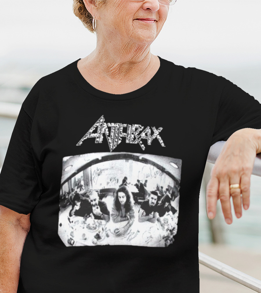 Anthrax Sound Of White Noise Rare Vintage Style Band Diner Scene T-Shirt