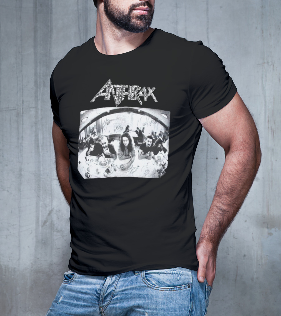 Anthrax Sound Of White Noise Rare Vintage Style Band Diner Scene T-Shirt