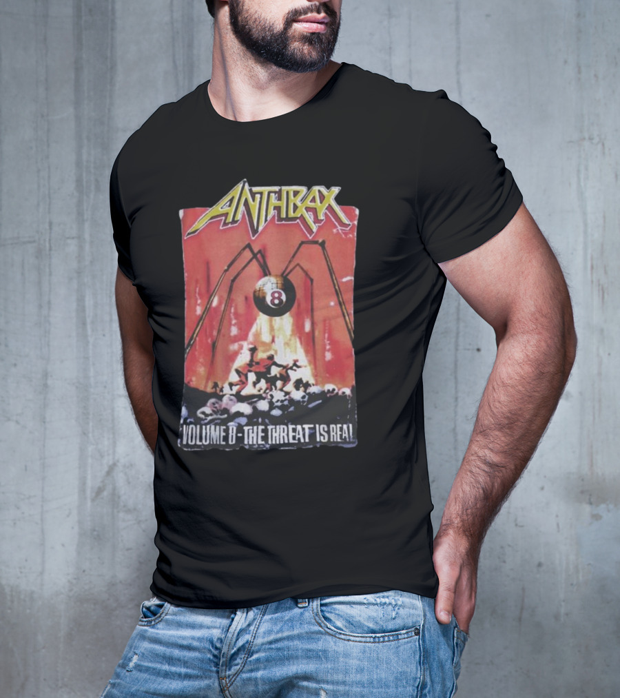 Anthrax Volume 8 The Threat Is Real Rare Vintage T-Shirt