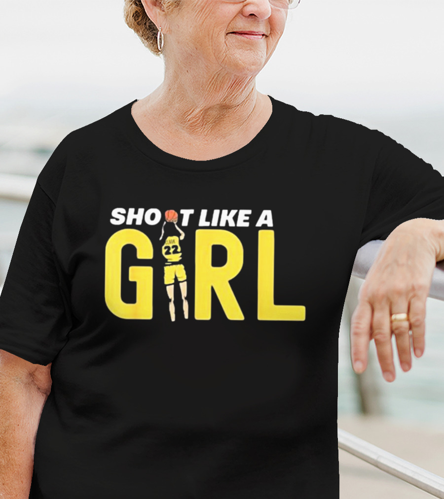 Shoot Like A Girl 22 Fan Basketball Jumper T-Shirt