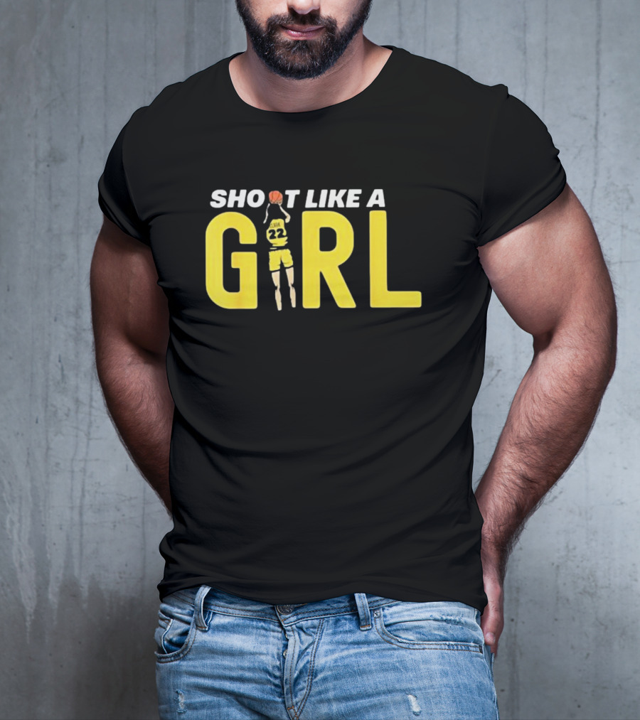 Shoot Like A Girl 22 Fan Basketball Jumper T-Shirt