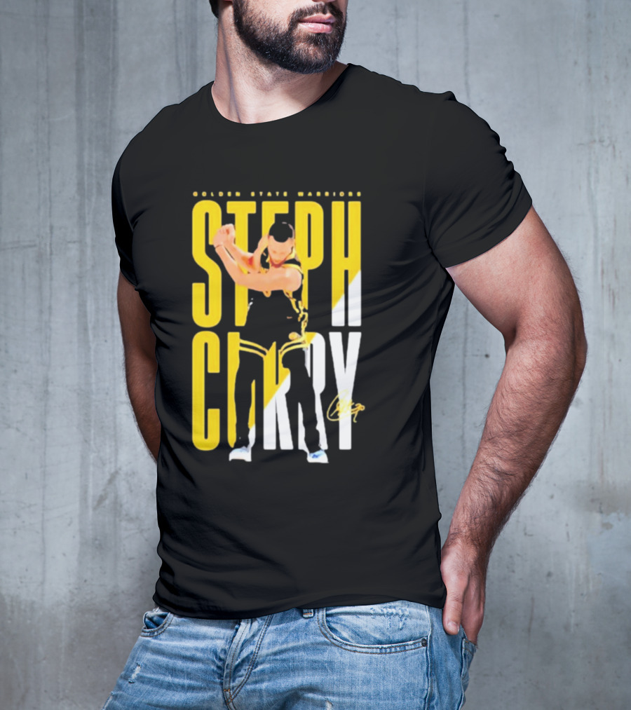 Golden State Warriors Steph Curry Golf Celebration Signature T-Shirt
