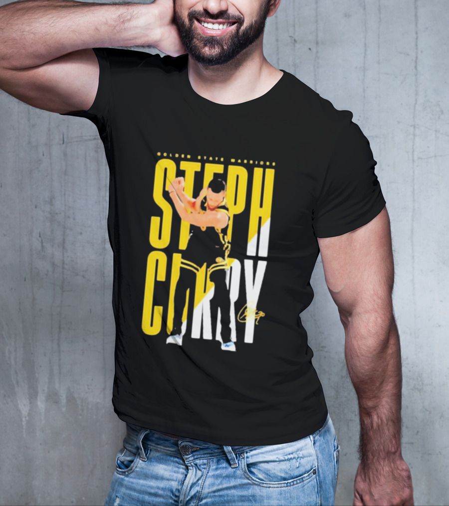 Golden State Warriors Steph Curry Golf Celebration Signature T-Shirt