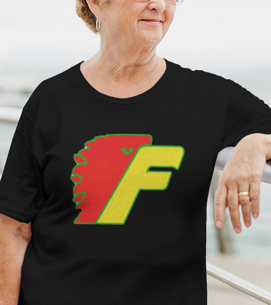 Philadelphia Firebirds Hockey Logo Red Green Yellow F T-Shirt