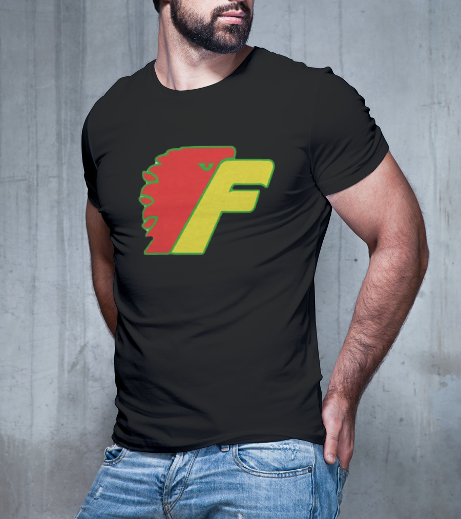Philadelphia Firebirds Hockey Logo Red Green Yellow F T-Shirt