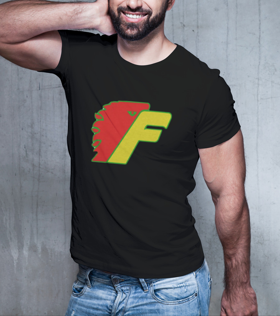 Philadelphia Firebirds Hockey Logo Red Green Yellow F T-Shirt