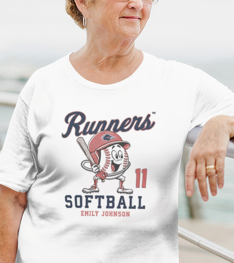 Runners Softball Emily Johnson 11 Shersey Fashion T-Shirt