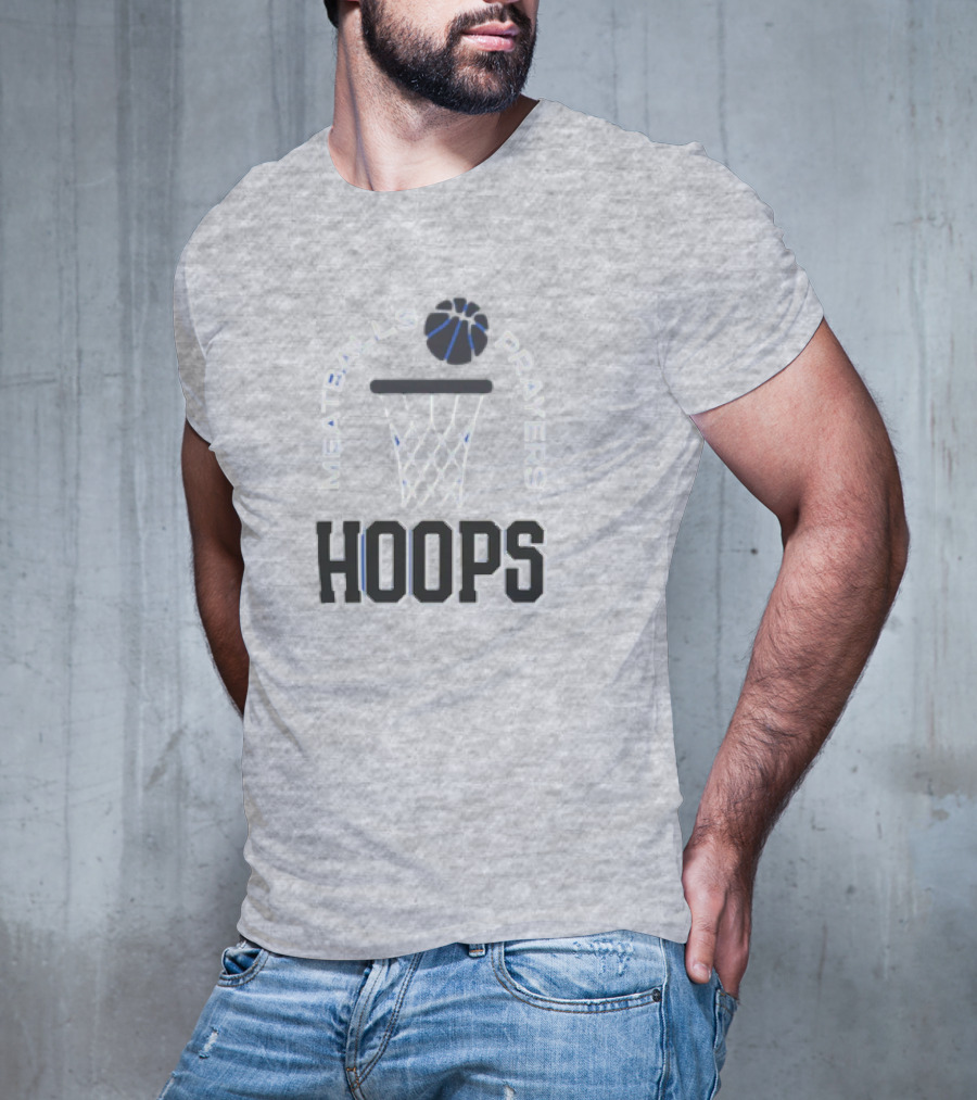 Meatballs Prayers Hoops Basketball Theme Association T-Shirt