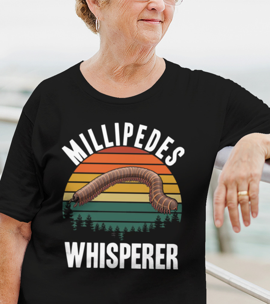 Millipedes Whisperer Vintage Sunset Forest T-Shirt