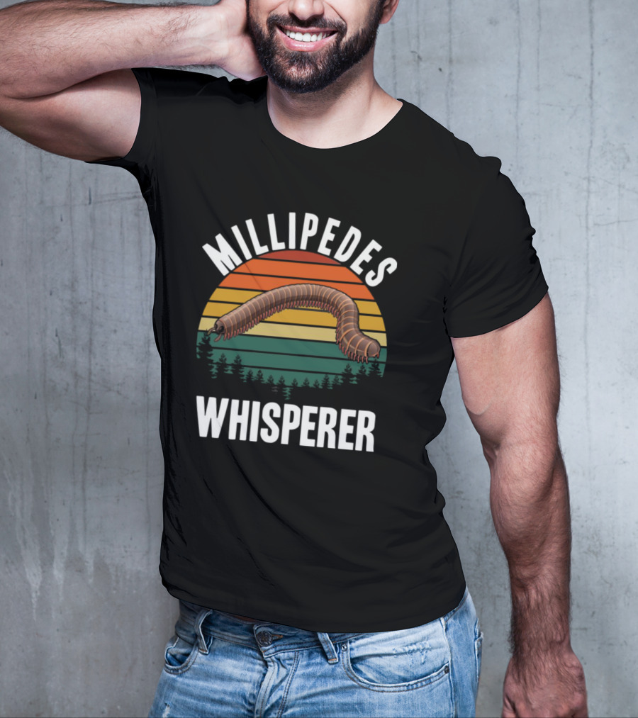 Millipedes Whisperer Vintage Sunset Forest T-Shirt