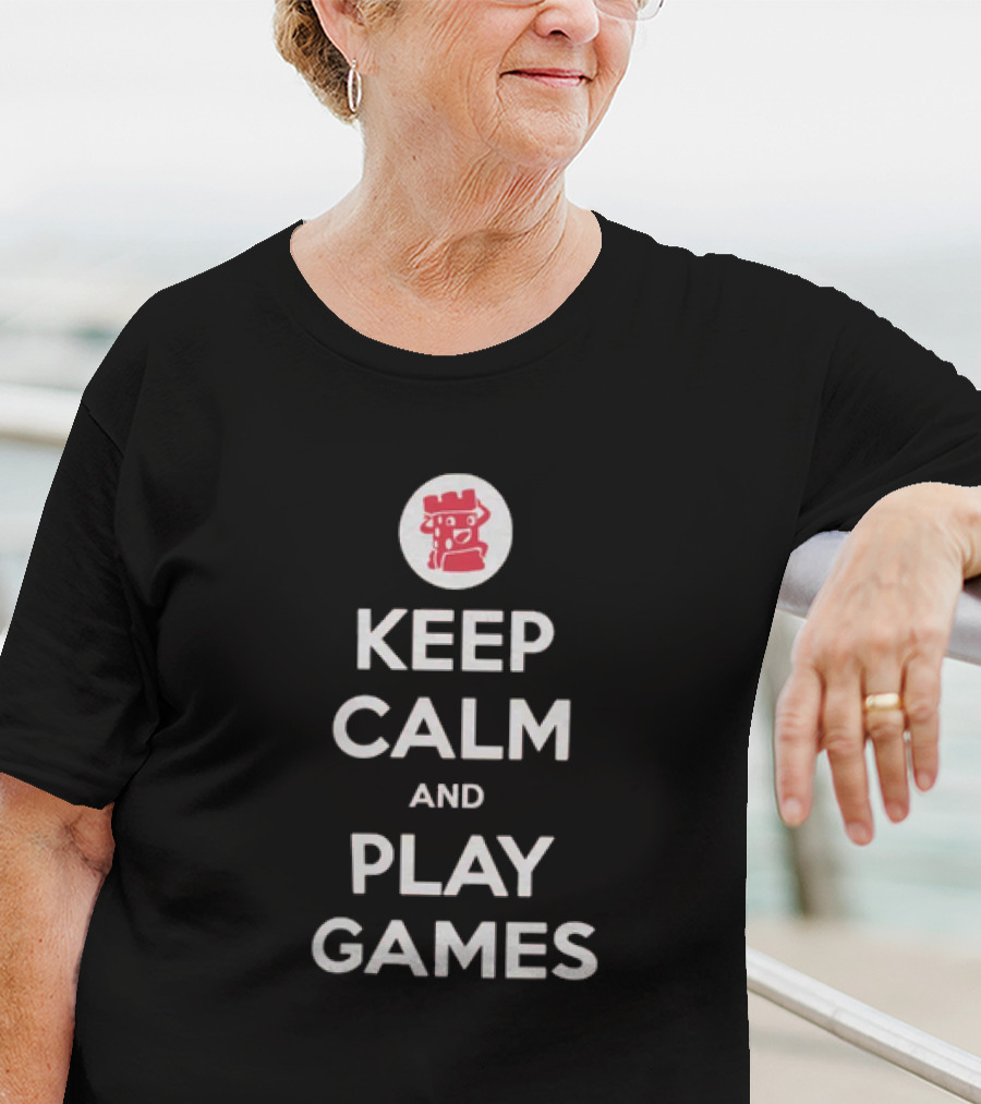 Keep Calm And Play Games Dice Tower T-Shirt