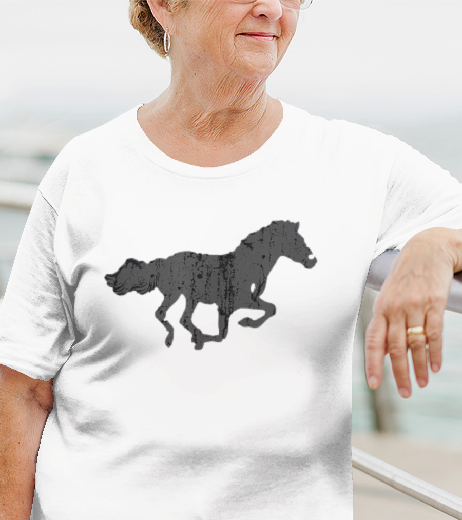 Vintage Horse Print T-Shirt