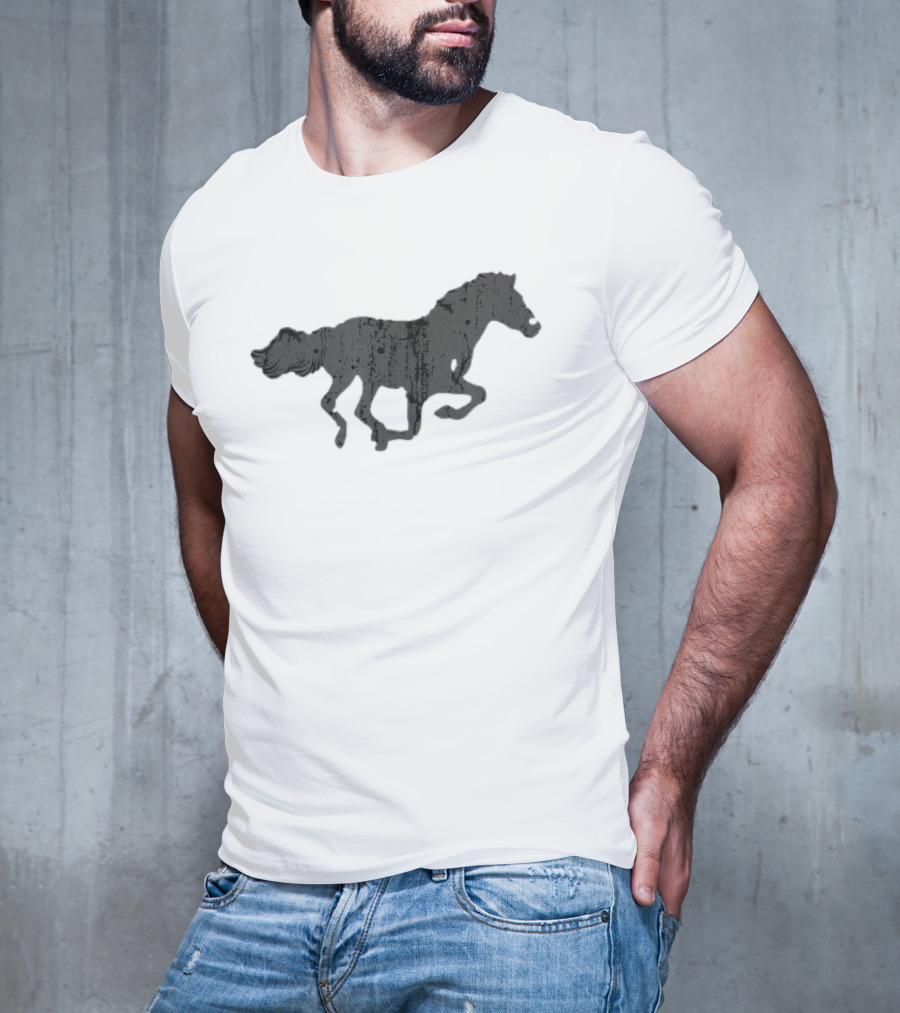 Vintage Horse Print T-Shirt