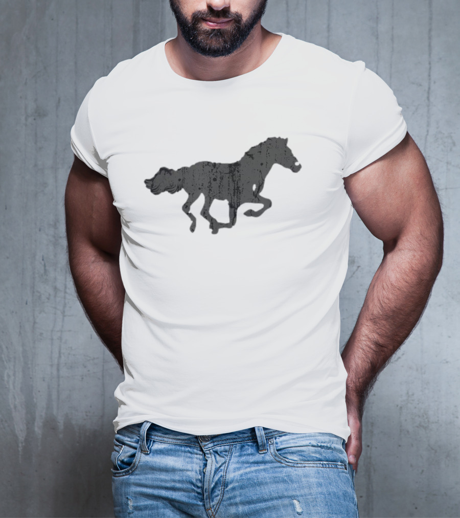 Vintage Horse Print T-Shirt
