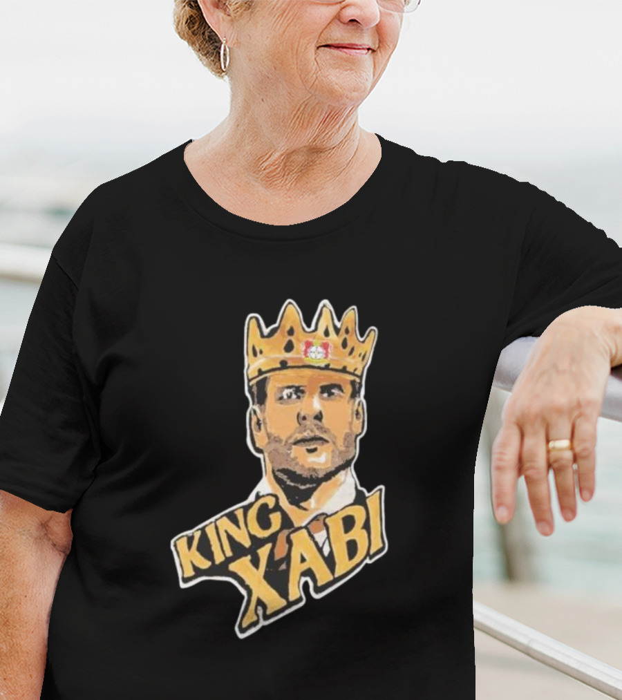 King Xabi Bayer Leverkusen Coach Icon With Crown T-Shirt