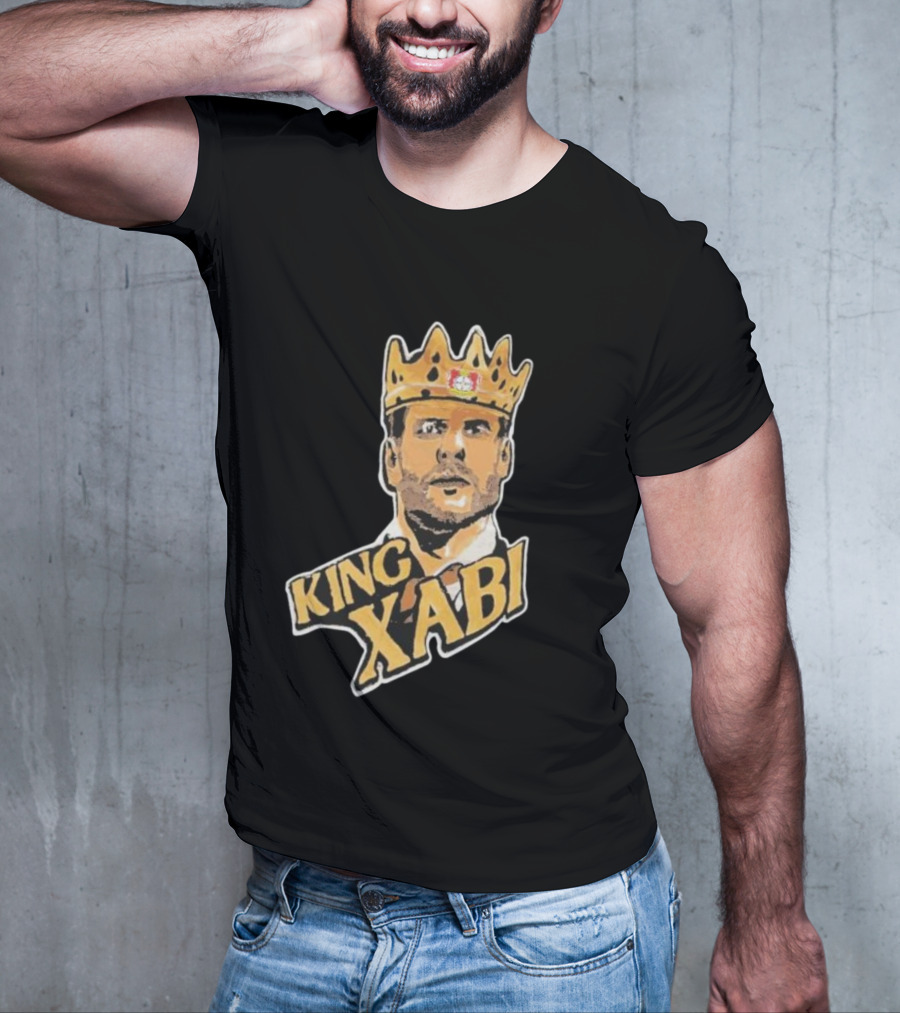 King Xabi Bayer Leverkusen Coach Icon With Crown T-Shirt