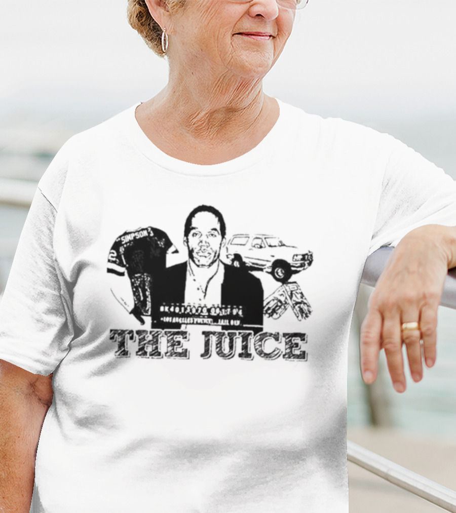 The Juice O. J. Simpson Football Jersey Los Angeles Police Chase T-Shirt