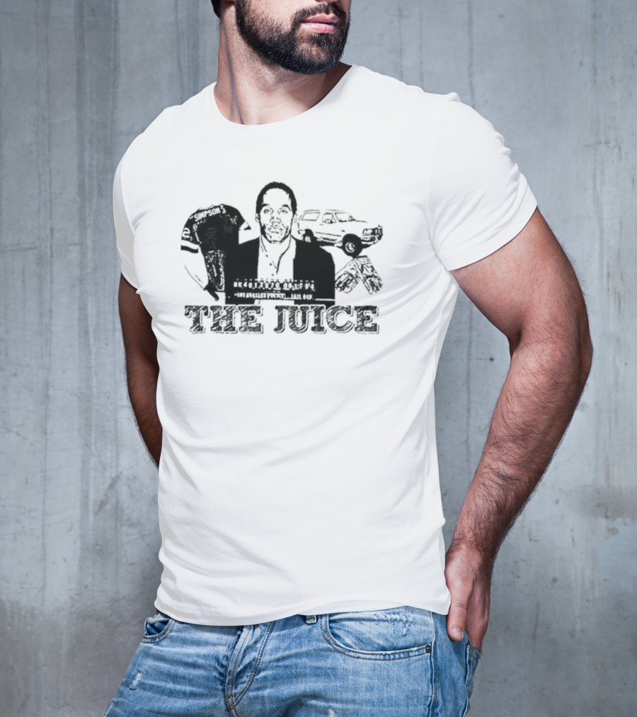 The Juice O. J. Simpson Football Jersey Los Angeles Police Chase T-Shirt