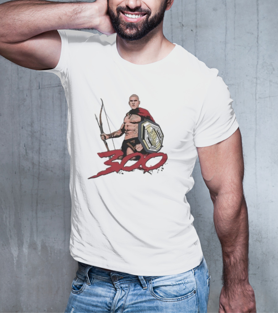 Alex Pereira Poatan 300 Spartan Warrior With Bow And Shield T-Shirt