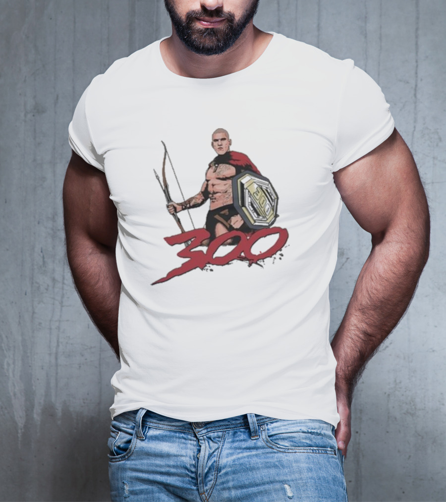 Alex Pereira Poatan 300 Spartan Warrior With Bow And Shield T-Shirt