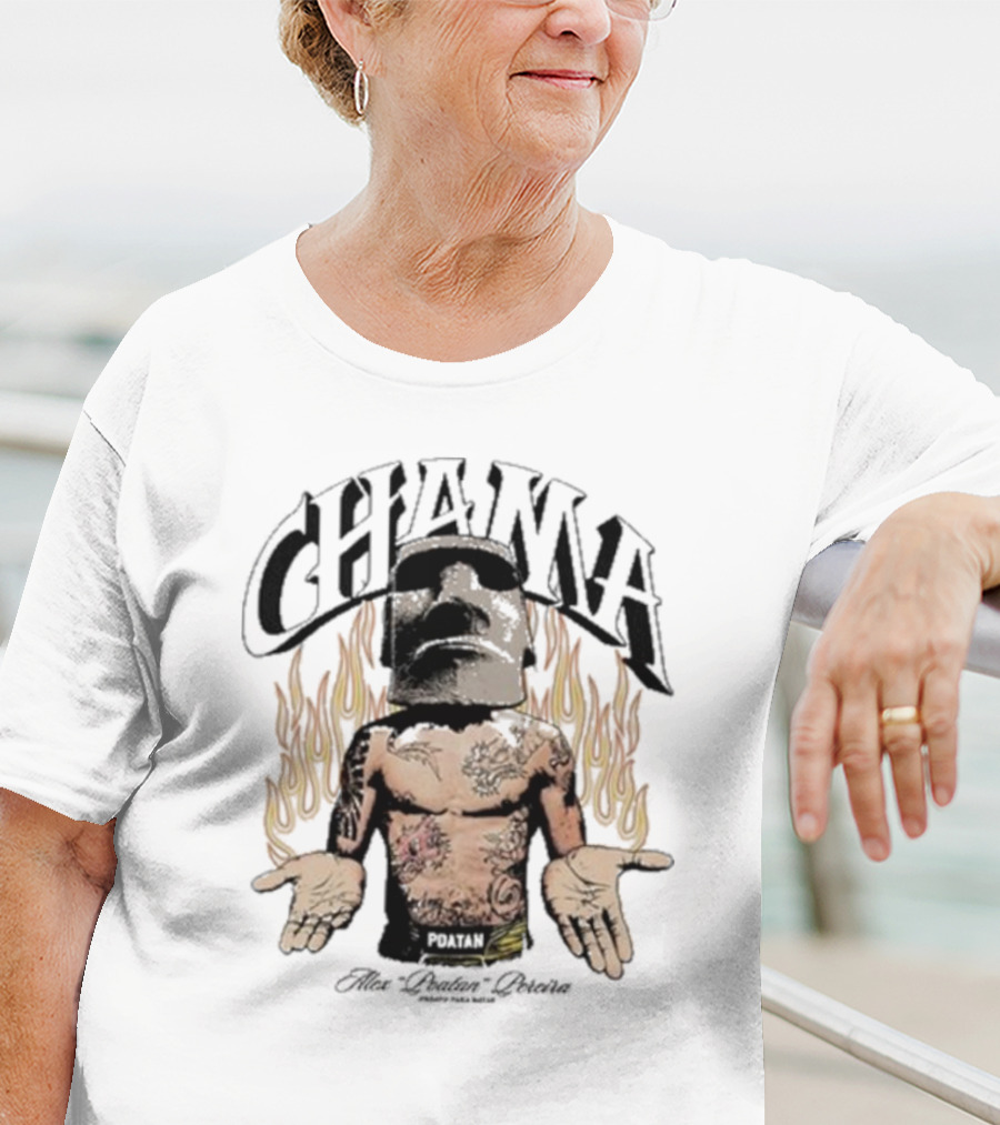 Chama Poatan Alex Poatan Pereira Pronto Para Matar Fiery Warrior Tattooed T-Shirt