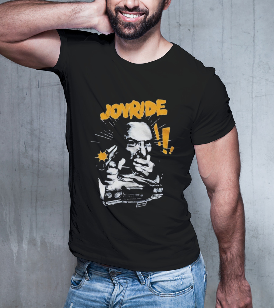 Joyride Man’s World Bold Retro Gunman Adventure T-Shirt
