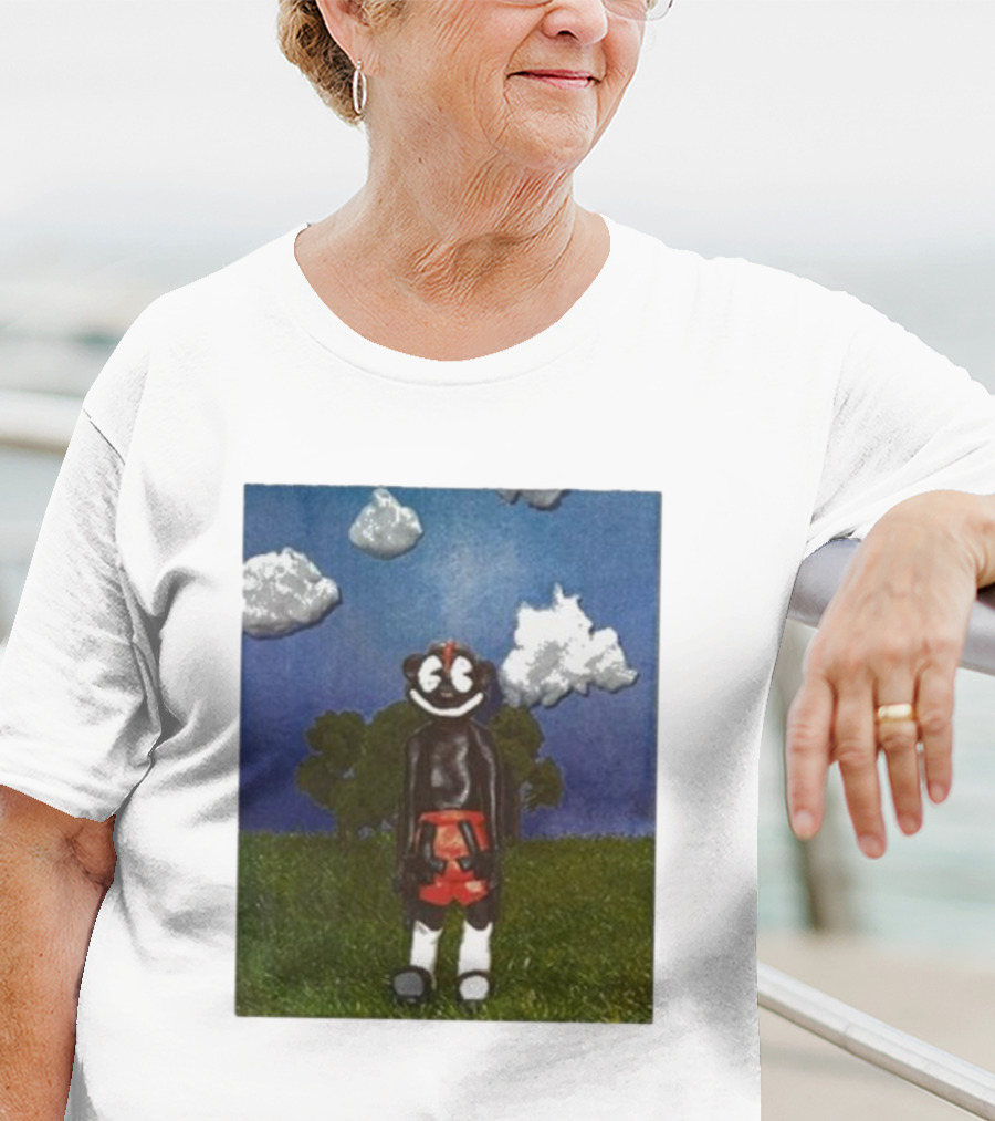 Lil Darkie Sunrise Character With Clouds And Trees T-Shirt