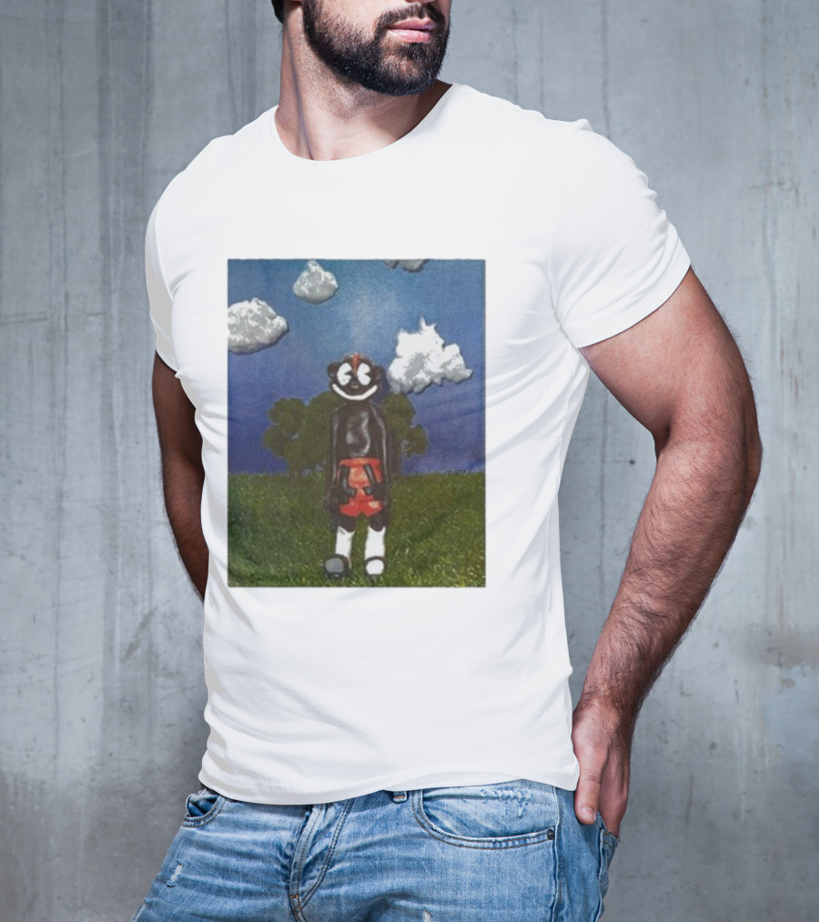 Lil Darkie Sunrise Character With Clouds And Trees T-Shirt