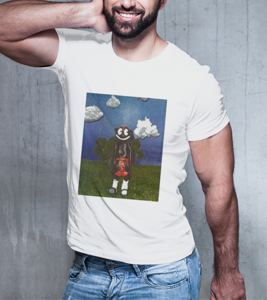 Lil Darkie Sunrise Character With Clouds And Trees T-Shirt