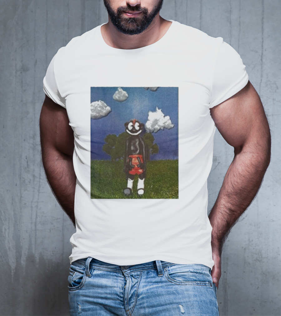 Lil Darkie Sunrise Character With Clouds And Trees T-Shirt