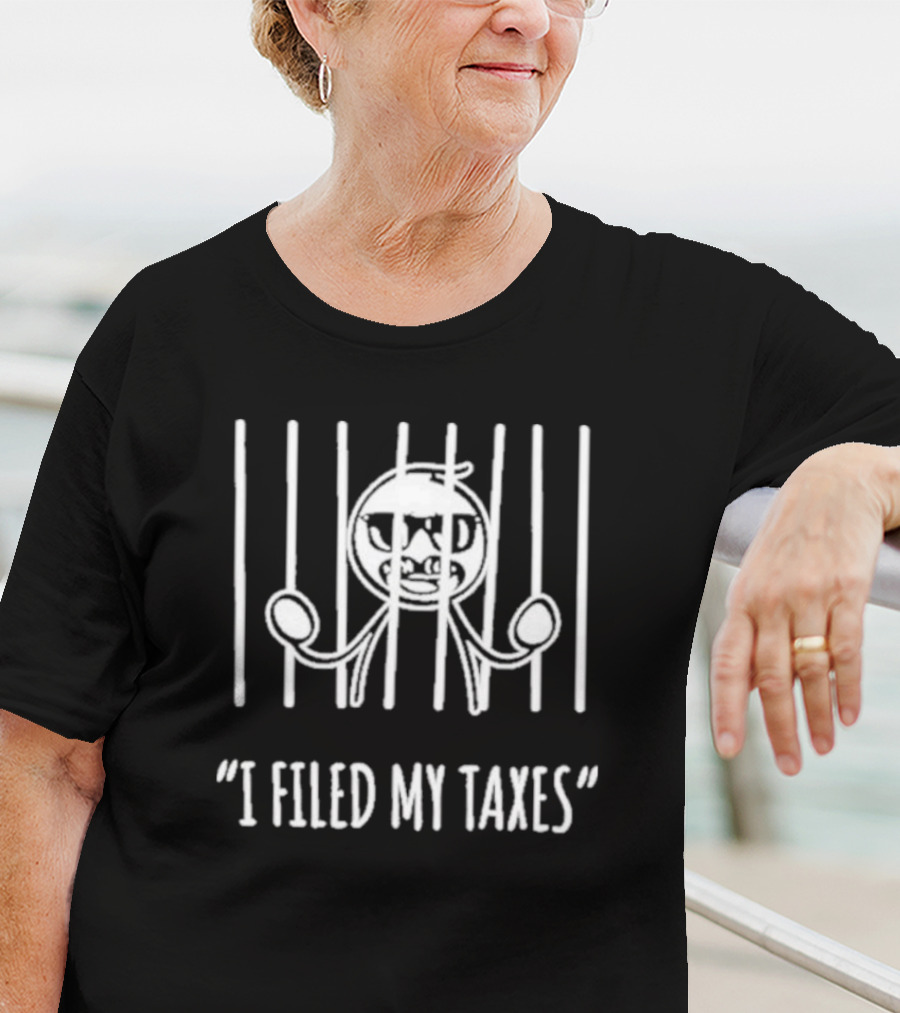 Logan Lisle I Filed My Taxes Jail Cartoon T-Shirt