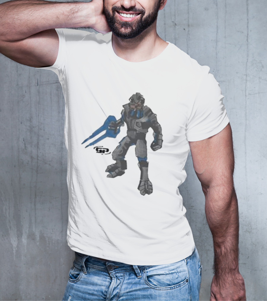 Halo 2 Arbiter Re-Release Collaboration Character With Energy Sword T-Shirt