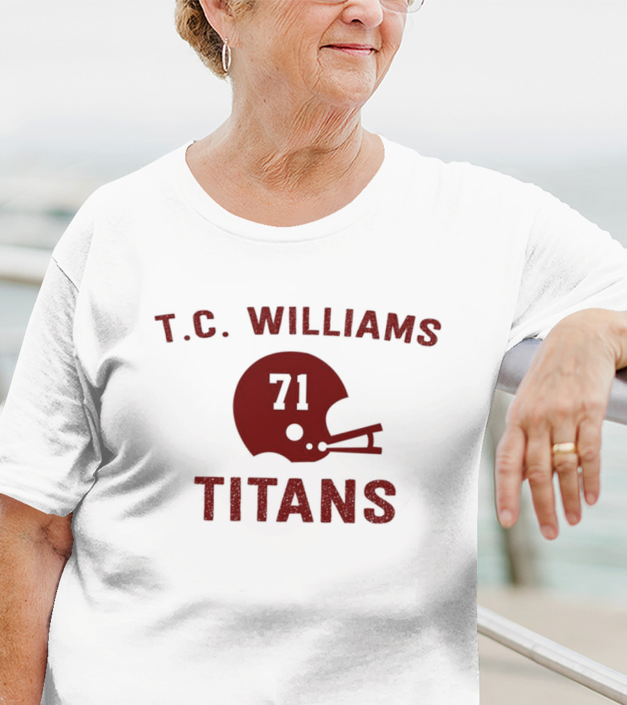T.C. Williams Titans 71 Football Helmet T-Shirt